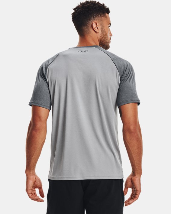 Men's UA Velocity Short Sleeve, Gray, pdpMainDesktop image number 1
